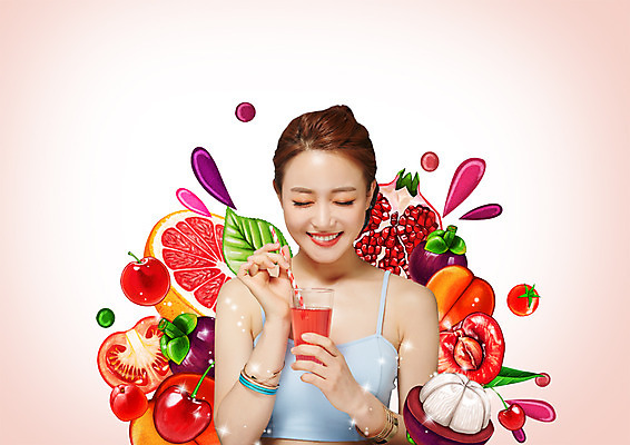 PSD 편집 편집이미지 여자 음료 오렌지 빨대 한명 웃음 상반신 20대 성인 컵 민소매 눈감음 다양 한국인 체리 석류 의료성형뷰티 성인여자한명만 이미지편집 1 식기 다수 상의 과일 모션 표정 사람 동양인 청년 여자한명만 성인여자만 파일형식