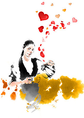 PSD 편집 편집이미지 여자 커피 캘리그라피 한명 상반신 성인 하트 붓기 커피잔 찻주전자 바리스타 이미지편집 모양 직업 1 음료 모션 주전자 잔 사람 파일형식