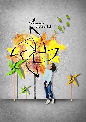 전신 PSD 편집 편집이미지 남자 어린이 나뭇잎 한명 자연보호 환경 그린캠페인 점프 한국인 바람개비 소년한명만 이미지편집 1 캠페인 잎 모션 자연 사람 동양인 보호 남자한명만 소년만 파일형식