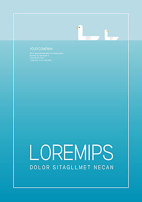 템플릿 표지 갈매기 오리 사람없음 프레젠테이션 문서템플릿 서식 레이아웃 문서 제안서 이미지템플릿 AI파일 조류 파일형식 벡터