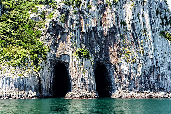 포토 JPG 주간 바다 풍경 사람없음 야외 제주도 주상절리 범섬 국내포토 자연요소 섬 한국 파일형식
