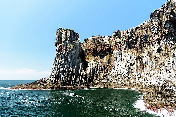 포토 JPG 주간 바다 풍경 사람없음 야외 제주도 주상절리 범섬 국내포토 자연요소 섬 한국 파일형식