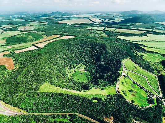 포토 JPG 주간 나무 풍경 사람없음 야외 하이앵글 제주도 숲 오름 항공촬영 산굼부리 아부오름 국내포토 자연요소 식물 뷰포인트 한국 파일형식