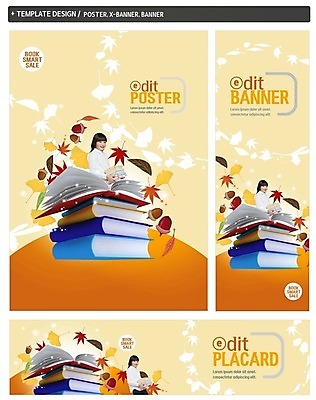 PSD 배너 배너템플릿 여자 어린이교육 가로배너 ZIP 포스터 세로배너 어린이 단풍 한명 상반신 옆모습 책 세트 독서 쌓기 가을 현수막 일본인 은행잎 도토리 외국인 템플릿 1 계절 교육 뷰포인트 잎 모션 사람 동양인 가로 세로 견과류 파일형식