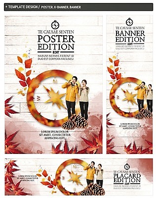 PSD 배너 부부 배너템플릿 여자 남자 가로배너 ZIP 포스터 세로배너 40대 여행 성인 두명 세트 트래킹 한국인 가을 현수막 등산복 솔방울 가을여행 템플릿 커플 옷 계절 중년 레저 사람 동양인 가로 세로 등산 파일형식 가을_계절