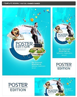 PSD 배너 배너템플릿 여자 가로배너 ZIP 포스터 세로배너 여행 팔벌리기 한국 한명 20대 성인 세트 한국인 현수막 열기구 부채 하회탈 국내여행 남대문시장 템플릿 1 아시아 항공교통 모션 사람 동양인 청년 가로 세로 시장 탈 파일형식