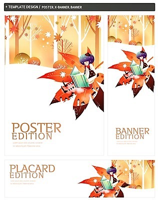 PSD 나무 배너 배너템플릿 남자 가로배너 ZIP 포스터 세로배너 여행 단풍 한명 책 세트 독서 가을 현수막 식물 템플릿 1 계절 잎 사람 가로 세로 파일형식