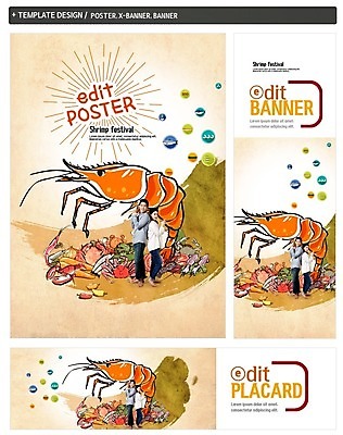 전신 PSD 배너 배너템플릿 여자 남자 가로배너 ZIP 포스터 세로배너 음식 새우 서기 성인 두명 옆모습 세트 한국인 등맞대기 꽃게 현수막 해산물 템플릿 뷰포인트 모션 갑각류 사람 동양인 가로 세로 게 파일형식