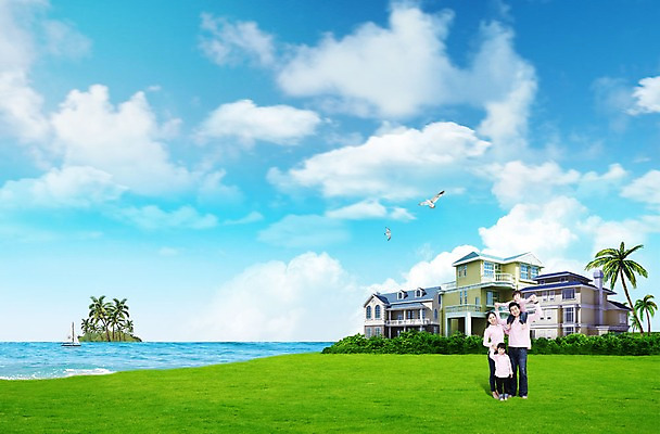 주간 PSD 구름 편집 편집이미지 여자 남자 행복 어린이 바다 가족 갈매기 하늘 주택 여러명 성인 야외 야자수 한국인 이미지편집 자연요소 나무 감정 다수 관계 조류 사람 동양인 건물 파일형식