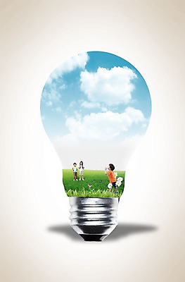 PSD 구름 편집 편집이미지 여자 남자 어린이 세명 한국인 전구모양 이미지편집 자연요소 모양 전구 사람 동양인 파일형식