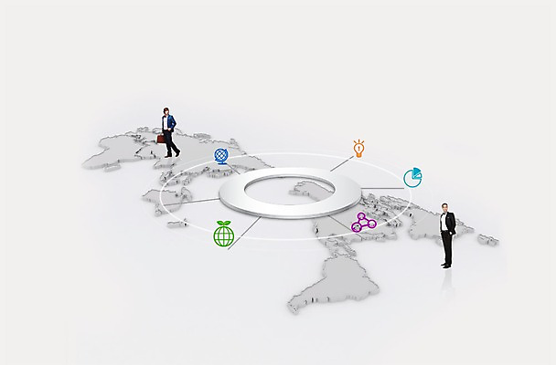 PSD 외국인 편집 편집이미지 남자 세계지도 비즈니스 성인 두명 비즈니스맨 네트워크 이미지편집 지도 사람 인종 세계 직장인 파일형식