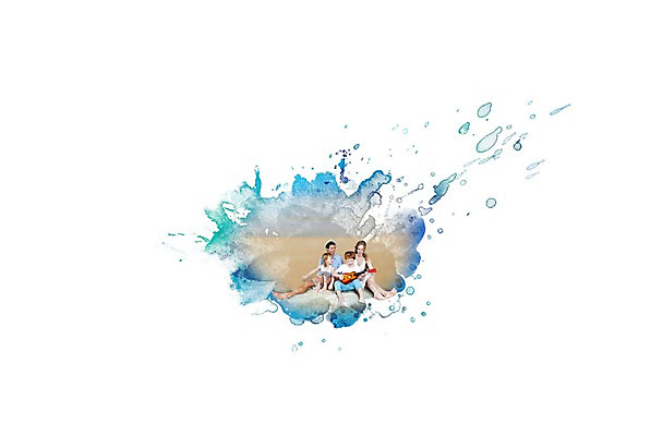 PSD 외국인 편집 편집이미지 여자 남자 어린이 바다 여행 가족 여러명 성인 해변 이미지편집 다수 관계 사람 인종 파일형식