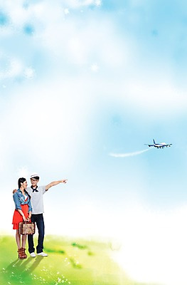 PSD 외국인 편집 편집이미지 커플 여자 남자 여행 비행기 성인 두명 여행가방 가리킴 이미지편집 가방 관계 항공교통 대중교통 사람 인종 손짓 파일형식