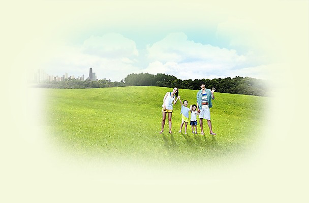 PSD 편집 편집이미지 공원 여자 남자 어린이 여행 가족 잔디 여러명 성인 한국인 이미지편집 식물 공공시설 다수 관계 사람 동양인 파일형식