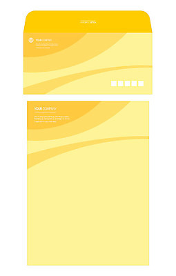 템플릿 곡선 편지봉투 사람없음 노란색 편지지 레터폼 서식 봉투템플릿 우편봉투 레터헤드 봉투디자인 이미지템플릿 AI파일 선 컬러 봉투 편지 우편물 파일형식 벡터