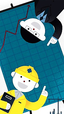 PSD 남자 일러스트 회사 회의 노동자 성인 두명 헬멧 기중기 화합 노사화합 노사관계 노사협력 서류판 국내일러스트 직업 비즈니스 사람 사무용품 중장비 보호장비 파일형식