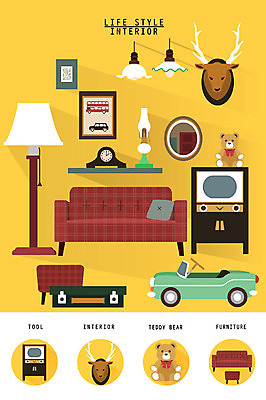 시계 가구 액자 쿠션 일러스트 조명 사람없음 장식 인테리어 세트 소파 텔레비전 곰인형 거울 스탠드 장난감자동차 오브젝트 생활공간 국내일러스트 AI파일 디자인 인형 생활용품 의자 전자제품 장난감 파일형식 벡터