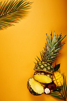 포토 JPG 스튜디오촬영 백그라운드 과일 나뭇잎 실내 사람없음 신선 파인애플 열대과일 유기농 망고 망고스틴 트로피컬아트 국내포토 웰빙 잎 내부 그림 파일형식