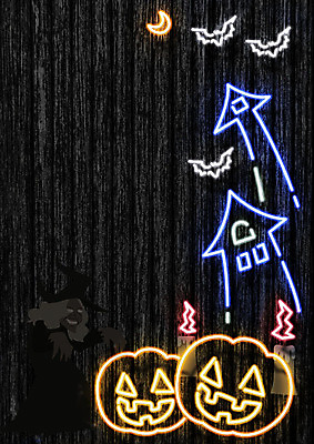 PSD ZIP 초 조명 프레임 사람없음 빛 반짝임 할로윈 달 마녀 네온 박쥐 영상 마녀모자 잭오랜턴 프레임일러스트 시네마그래프 네온아트 국내일러스트 자연요소 모자_잡화 일러스트 포유류 모션 파일형식