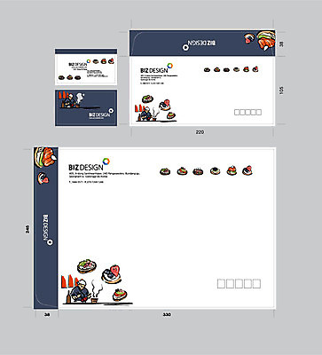 템플릿 남자 명함 명함템플릿 서류봉투 편지봉투 성인 세명 세트 패키지 봉투템플릿 우편봉투 일식요리사 일본음식 비즈디자인 봉투디자인 이미지템플릿 AI파일 음식 봉투 사람 요리사 편지 우편물 파일형식 벡터