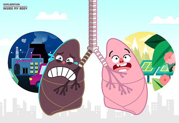 신체 일러스트 공장 인체모형 자동차 자연 산 사람없음 비교 허파 집열판 공기 국내일러스트 AI파일 육상교통 컨셉 공업 모형 호흡기관 생태계 태양에너지 파일형식 벡터