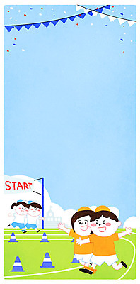 PSD 여자 남자 초등학생 어린이 백그라운드 일러스트 프레임 여러명 가을 체육복 체육대회 가랜드 운동회날 이인삼각 칼라콘 국내일러스트 학생 계절 다수 놀이 사람 운동복 안전장비 체육 파티용품 대회 파일형식