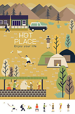 나무 여자 남자 일러스트 자동차 산 텐트 여러명 성인 공간 캠핑 잠자리 채집망 국내일러스트 AI파일 식물 육상교통 다수 곤충 레저 캠핑도구 사람 파일형식 벡터