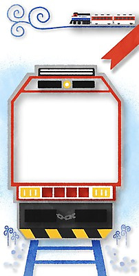 PSD 교통수단 일러스트 프레임 사람없음 공백 기찻길 기차 프레임일러스트 카피스페이스 철도의날 국내일러스트 육상교통 교통 대중교통 파일형식 법정기념일