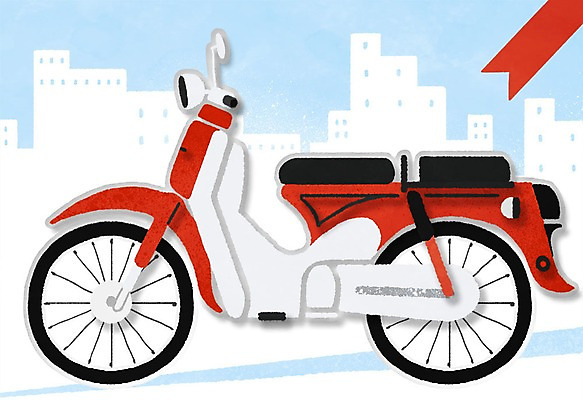 PSD 교통수단 일러스트 프레임 사람없음 공백 오토바이 프레임일러스트 카피스페이스 국내일러스트 교통 바이크 파일형식