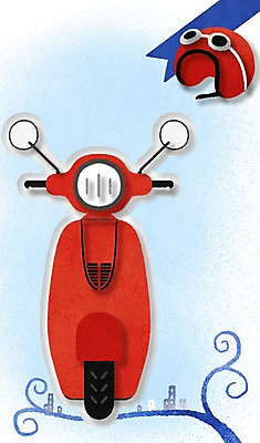 PSD 교통수단 일러스트 프레임 사람없음 공백 스쿠터 헬멧 프레임일러스트 카피스페이스 국내일러스트 교통 오토바이 보호장비 파일형식