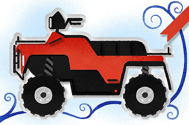 PSD 교통수단 일러스트 프레임 사람없음 공백 4륜바이크 프레임일러스트 카피스페이스 국내일러스트 교통 바이크 파일형식