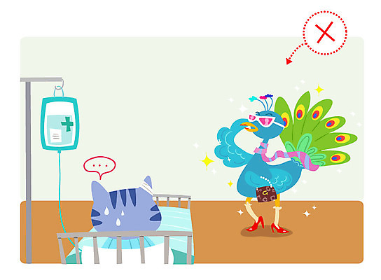 동물 일러스트 공장 실내 병원 사람없음 선글라스 고양이 예절 하이힐 링거 치장 병실 링거걸이 병문안 병원침대 국내일러스트 AI파일 안경 구두 포유류 공업 의학 의료기기 내부 반려동물 침대 여성화 파일형식 벡터