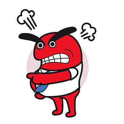 셔츠 일러스트 비즈니스 넥타이 사람없음 비즈니스라이프 외계인 분노 직장인 몬스터 국내일러스트 AI파일 직업 라이프스타일 잡화 감정 상의 미확인물체 파일형식 벡터