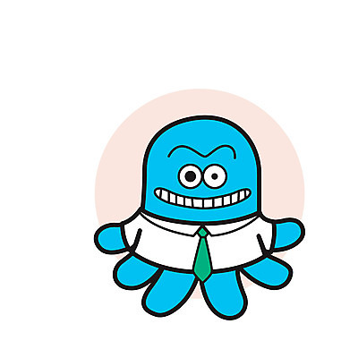 셔츠 일러스트 비즈니스 넥타이 사람없음 비즈니스라이프 외계인 직장인 몬스터 국내일러스트 AI파일 직업 라이프스타일 잡화 상의 미확인물체 파일형식 벡터