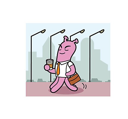 커피 셔츠 가로등 서류가방 일러스트 비즈니스 넥타이 사람없음 비즈니스라이프 외계인 직장인 종이컵 출근 몬스터 국내일러스트 AI파일 직업 라이프스타일 잡화 공공시설 음료 상의 가방 컵 미확인물체 일회용 출퇴근 파일형식 벡터