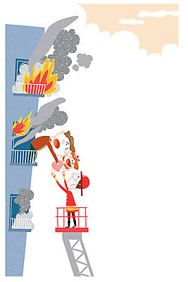 여자 남자 어린이 일러스트 불 아파트 성인 세명 구출 연기 위험 소방관 사건 화재 사다리차 프레임일러스트 국내일러스트 AI파일 자연요소 컨셉 자동차 주택 프레임 사람 도움 구조원 소방 파일형식 벡터