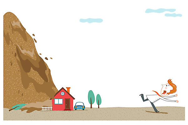 나무 남자 일러스트 자동차 주택 한명 성인 위험 자연재해 사건 탈출 산사태 토사 프레임일러스트 국내일러스트 AI파일 식물 1 모래 육상교통 컨셉 프레임 사람 건물 흙 재해 파일형식 벡터