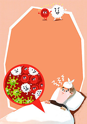 PSD 남자 일러스트 의학 베개 프레임 건강 한명 성인 눕기 이불 위생 박테리아 얼음주머니 몸살 몸살감기 프레임일러스트 국내일러스트 1 침구 모션 사람 질병 주머니 감기_질병 파일형식