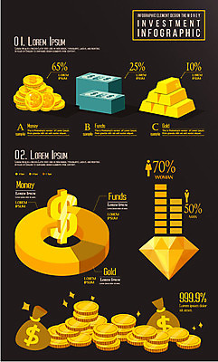 돈 일러스트 그래프 사람없음 경제 달러 동전 인포그래픽 화폐기호 돈자루 보석 금괴 국내일러스트 AI파일 기호 재산 황금 광석 화폐 파일형식 벡터