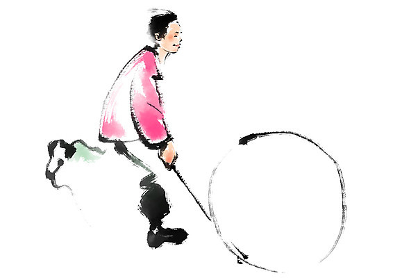 전신 PSD 한국전통 남자 일러스트 캘리그라피 한명 달리기 전통놀이 굴렁쇠 국내일러스트 1 전통 모션 놀이 한국 사람 놀이용품 파일형식