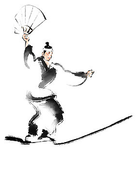 전신 PSD 한국전통 남자 일러스트 캘리그라피 한명 서기 들기 전통놀이 부채 외줄타기 남자한명만 국내일러스트 1 전통 모션 놀이 한국 사람 묘기 줄타기 남자만 파일형식