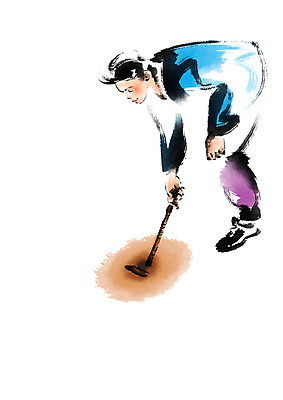 전신 PSD 한국전통 남자 일러스트 캘리그라피 한명 서기 성인 전통놀이 자치기 성인남자한명만 국내일러스트 1 전통 모션 놀이 한국 사람 남자한명만 성인남자만 파일형식