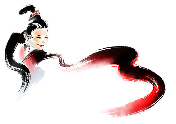 PSD 여자 일러스트 캘리그라피 한명 상반신 성인 중국 중국전통 성인여자한명만 국내일러스트 1 전통 아시아 사람 여자한명만 성인여자만 파일형식