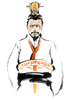 PSD 남자 일러스트 캘리그라피 한명 상반신 성인 중국인 중국 위인 조조 성인남자한명만 삼국지 국내일러스트 외국인 1 아시아 사람 동양인 역사 왕 정치가 남자한명만 성인남자만 파일형식