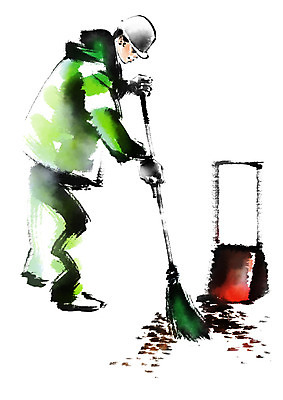 전신 PSD 남자 일러스트 캘리그라피 한명 서기 성인 빗자루 청소 청소부 환경미화원 성인남자한명만 국내일러스트 직업 1 모션 사람 청소도구 남자한명만 성인남자만 파일형식