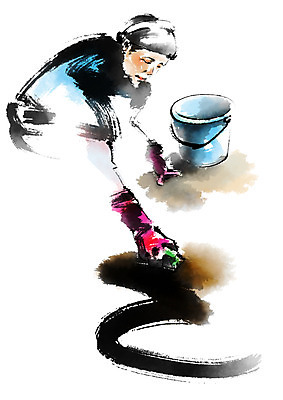 전신 PSD 여자 노년 일러스트 캘리그라피 한명 앉기 청소 청소부 걸레질 노인여자한명만 국내일러스트 직업 1 모션 사람 성인 여자한명만 노인여자만 파일형식