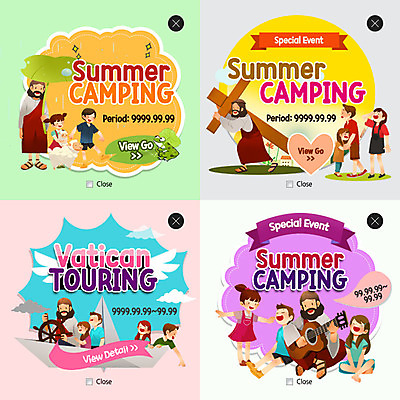 PSD 템플릿 여자 남자 기독교 종교 어린이 웹템플릿 십자가 팝업 웹팝업 여러명 성인 세트 기타 양 예수 종이배 레이어팝업 여름캠프 성경캠프 이미지템플릿 다수 포유류 현악기 사람 여름 캠핑 신_종교 종이접기 파일형식