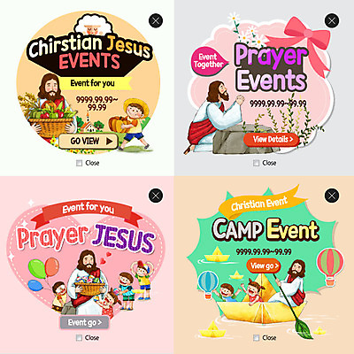 PSD 템플릿 여자 남자 리본 기독교 종교 어린이 웹템플릿 팝업 웹팝업 여러명 성인 세트 바구니 기도 열기구 예수 종이배 풍선 레이어팝업 이미지템플릿 다수 항공교통 사람 신_종교 종이접기 파일형식