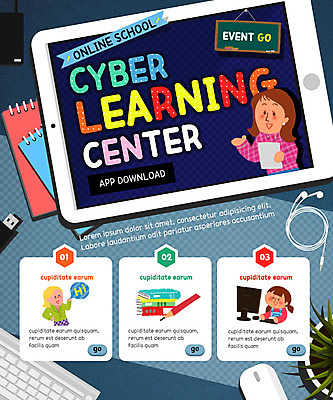 PSD 템플릿 학생 여자 교육 어린이 웹템플릿 이벤트페이지 이벤트 성인 책 세명 태블릿 연필 온라인강의 온라인강좌 이미지템플릿 학용품 사람 전자제품 스마트기기 필기구 강의 페이지 파일형식 언택트