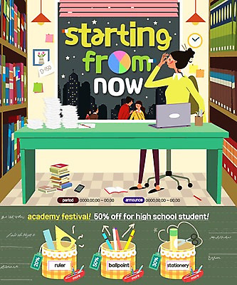 PSD 템플릿 학생 여자 교육 남자 웹템플릿 문구용품 책장 이벤트페이지 이벤트 여러명 성인 책 노트북 이미지템플릿 가구 다수 사람 전자제품 오브젝트 페이지 파일형식